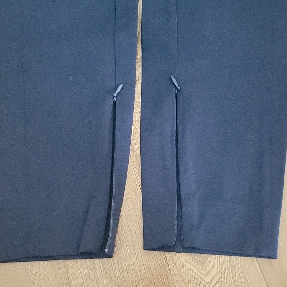 Polo Ralph Lauren Navy Stretch Pull On Style Dress Pant Zip Ankle‎ 8